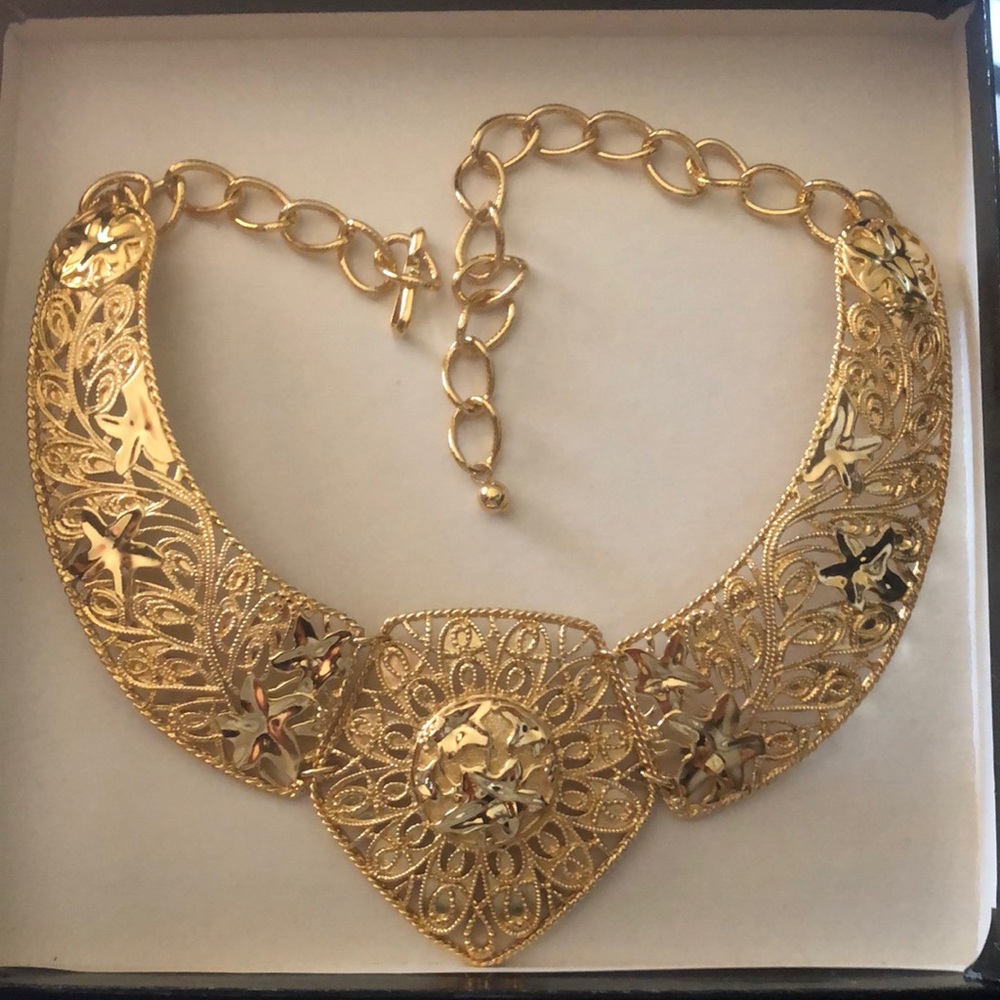 José María Barrera necklace Goldstone
